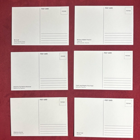 Vintage Oklahoma Scenic Postcards, 6 Unused - Picture 2 of 14